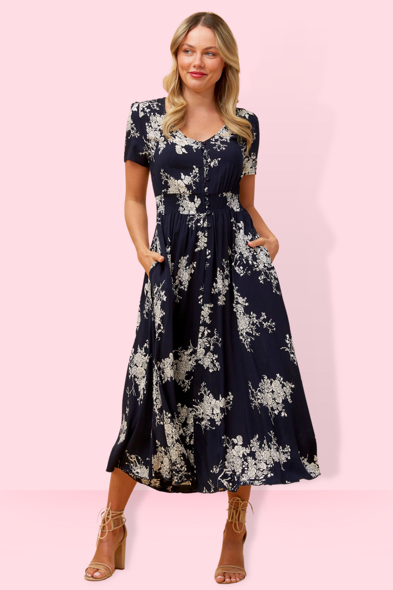 Vera dress - navy