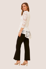 Sia peplum top - white