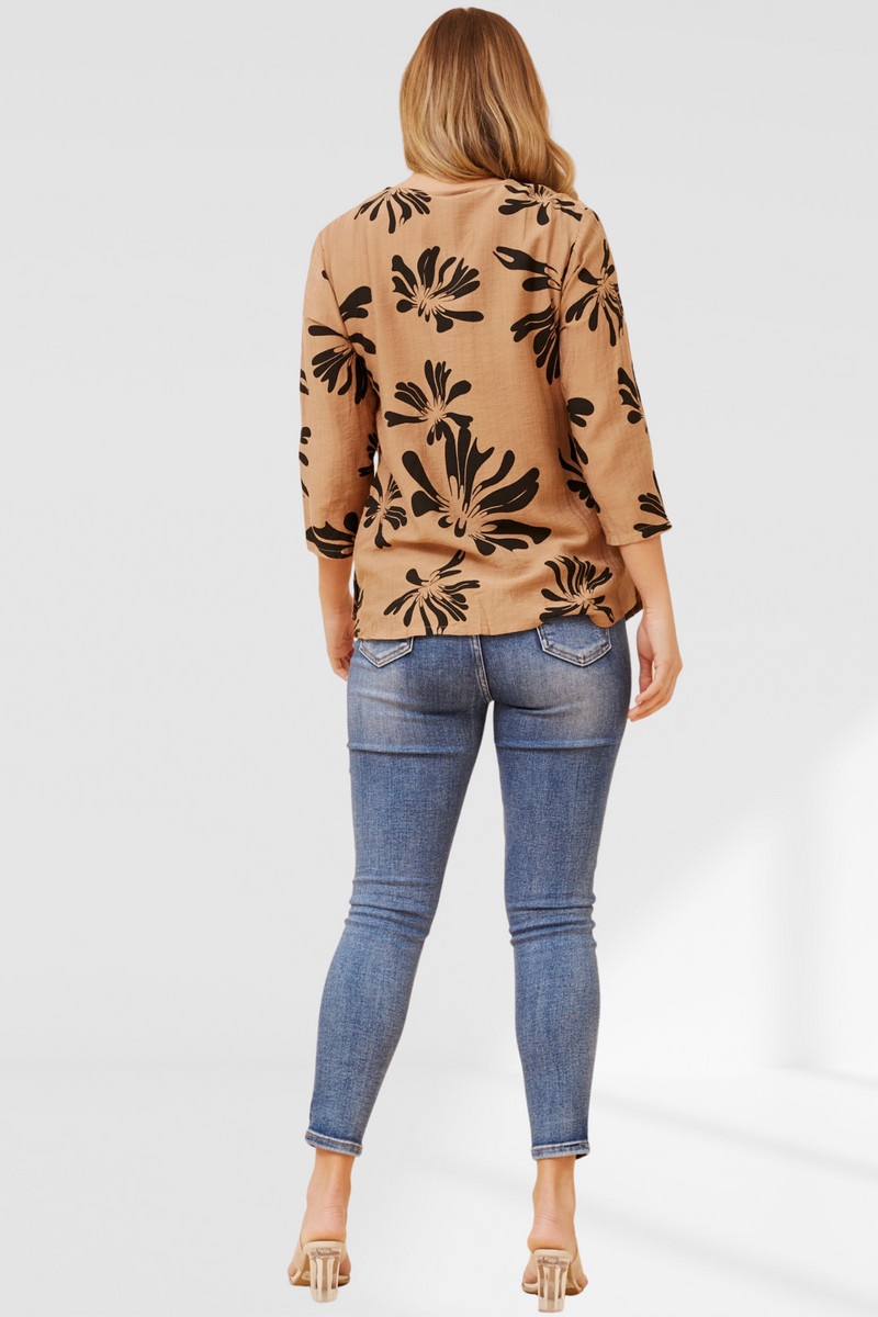 Georgie top -Toffee