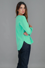 Charlette Oversized Crewneck Sweatshirt – Cotton French Terry