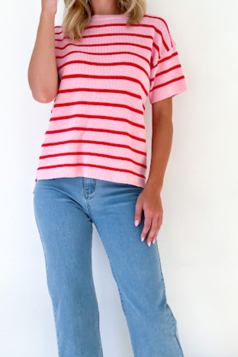Sav Knit - Pink/Red