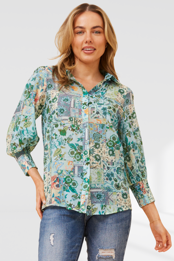 Margot shirt - multi green