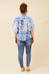 Selena shirt - Blue