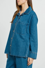Vespa Denim Shirt - Mid Blue