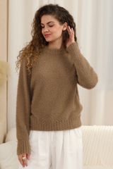 Ash Fluffy Knit- Mocha