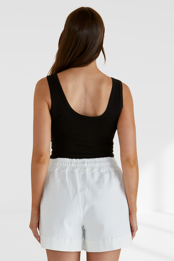Emma Scoop Tank - Black | Betty Basics