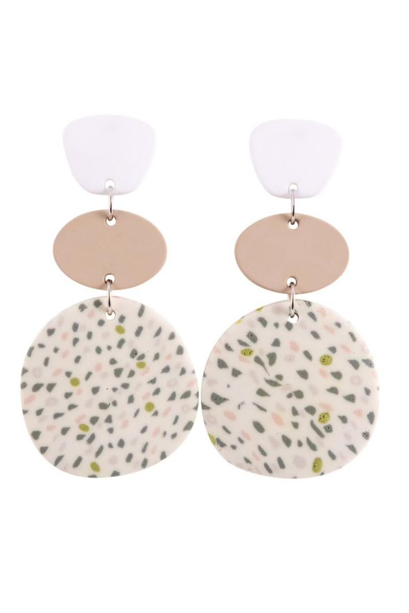 KiKi Green Speckled Earrings