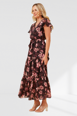 Tabitha Dress - Pink/Black