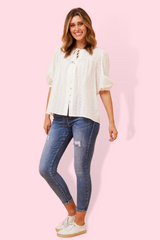 Kia Embroidered Top