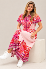 Reiss Midi Dress - Pink