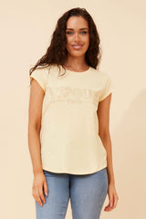 Vogue tee- lemon sorbet