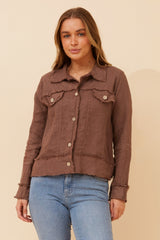 Marjorie jacket - chocolate