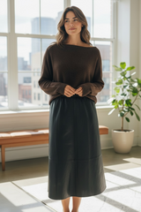 Eve knit - Espresso brown
