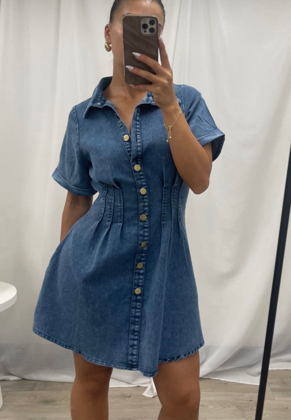 Zara Dress - Dark denim