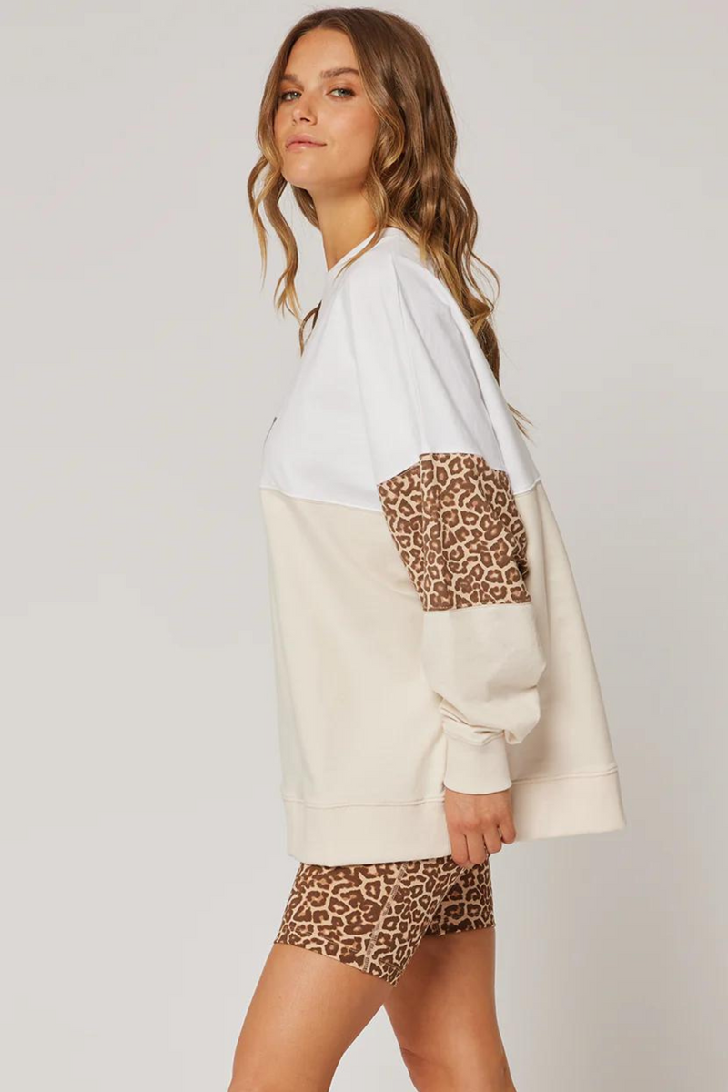 Peta Sweater - Vanilla / Hazel Leopard
