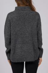 Emmy Roll Neck Sweater - grey | By Jorge