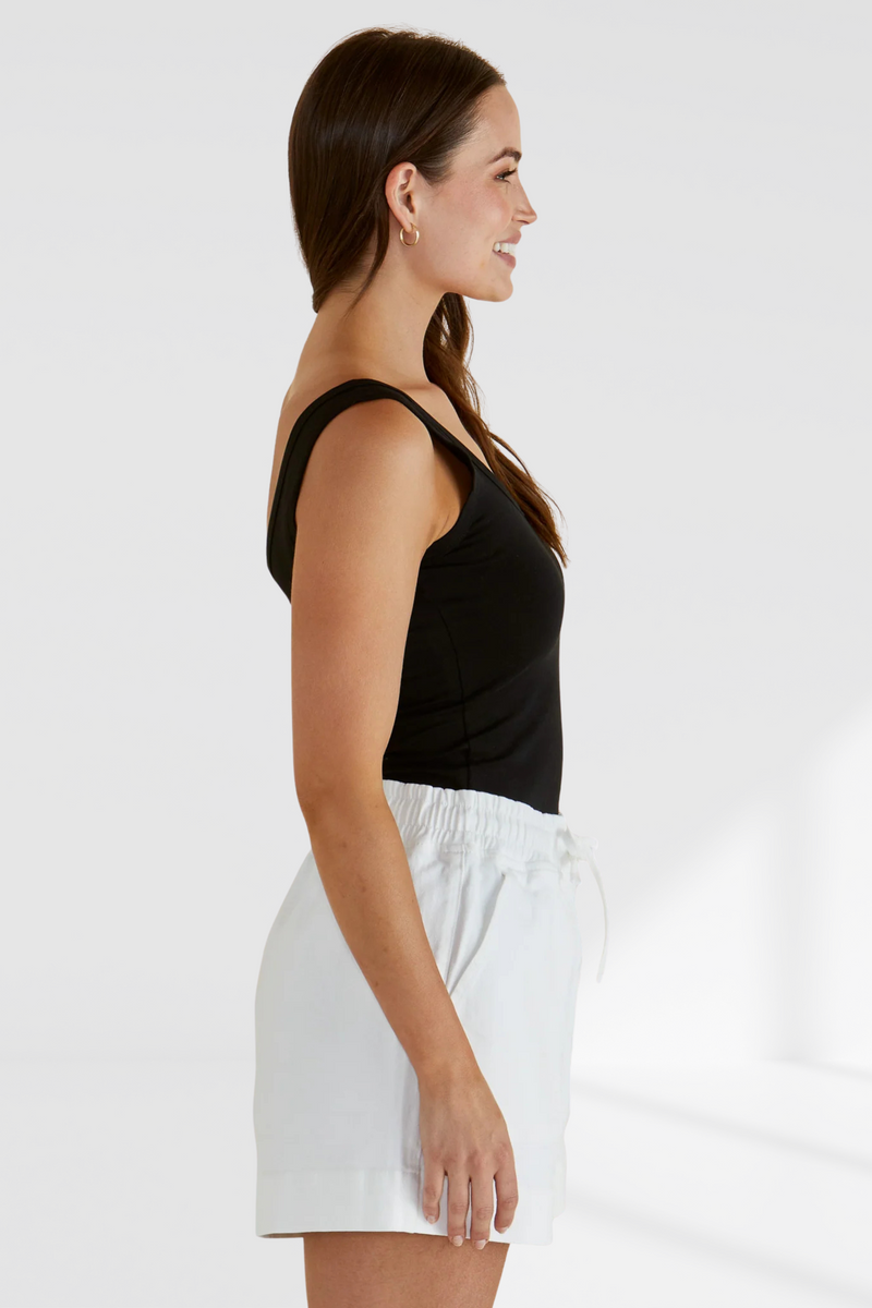 Emma Scoop Tank - Black | Betty Basics