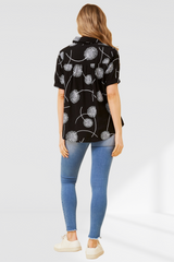 Dandelion Monochrome top - Black
