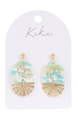 KiKi Aqua Shimmer Earrings