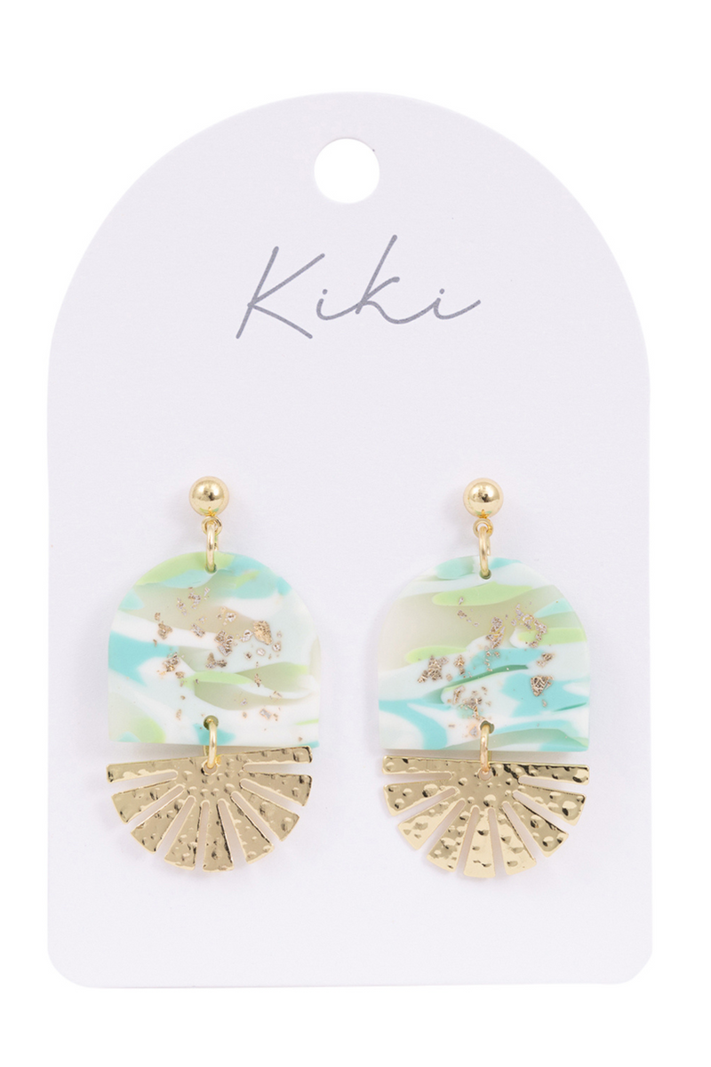 KiKi Aqua Shimmer Earrings