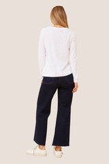 Conti knit top - white