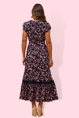 Stella maxi dress- multi pink