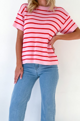 Sav Knit - Pink/Red