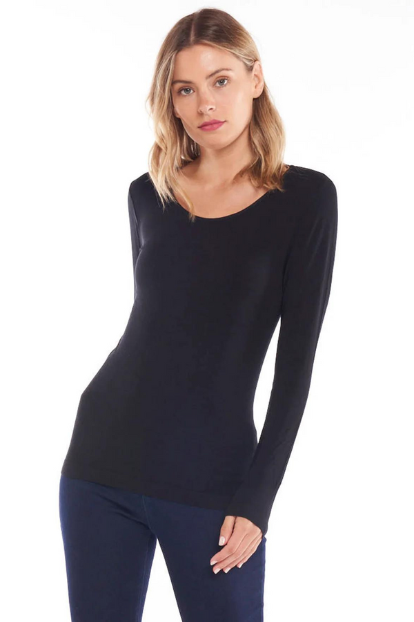 Kelli Long Sleeve Top - Black