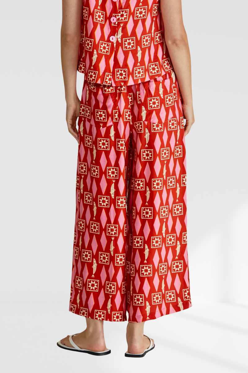 Copacabana Relax Pant - Sardinia Geo Print