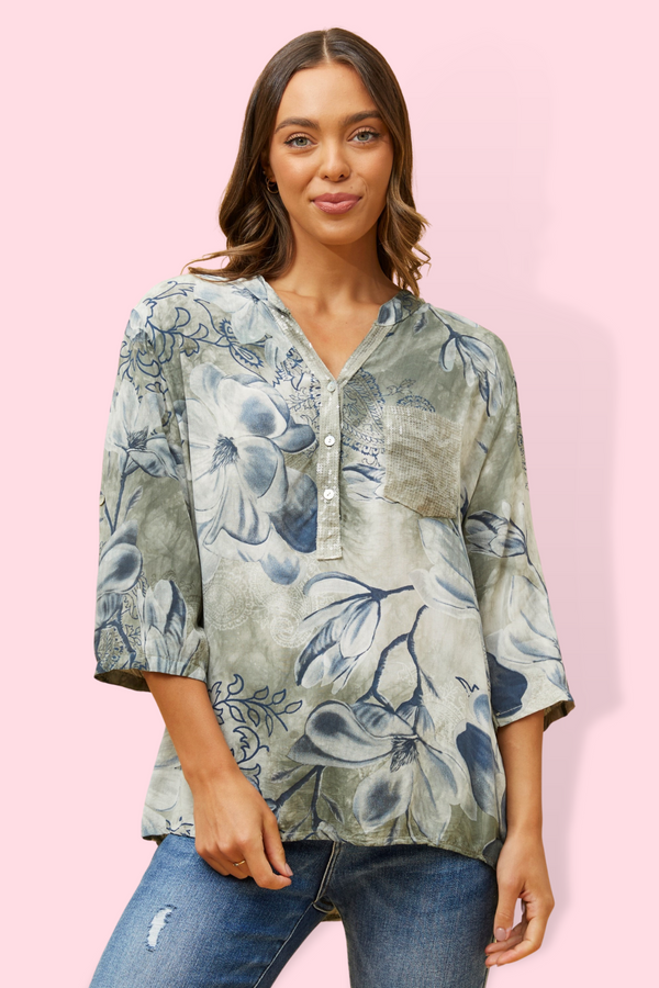 Bobbie top - Sage