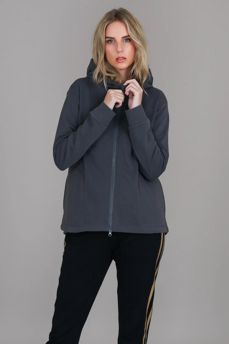 Olinda Hoodie Jacket - Charcoal
