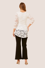 Sia peplum top - white