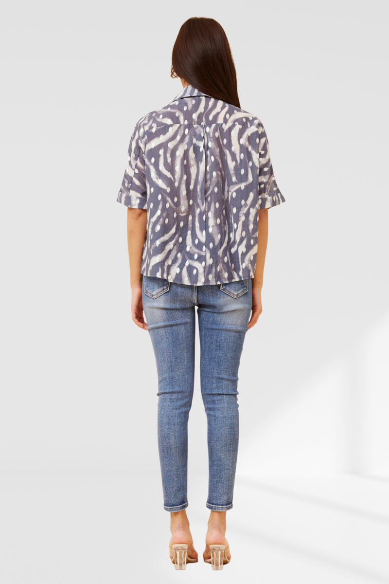 Gabriella shirt - Indigo