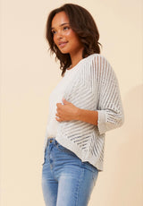 Marnie crochet cardigan - Silver
