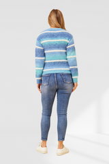 Gigi knit - Multi Blue