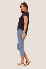 Vogue tee- Navy