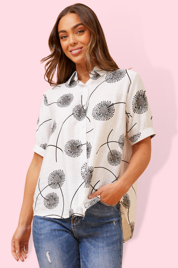 Dandelion Monochrome Top