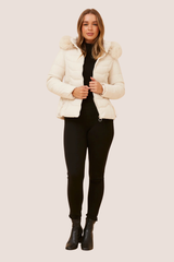 Bella puffer jacket - winter white