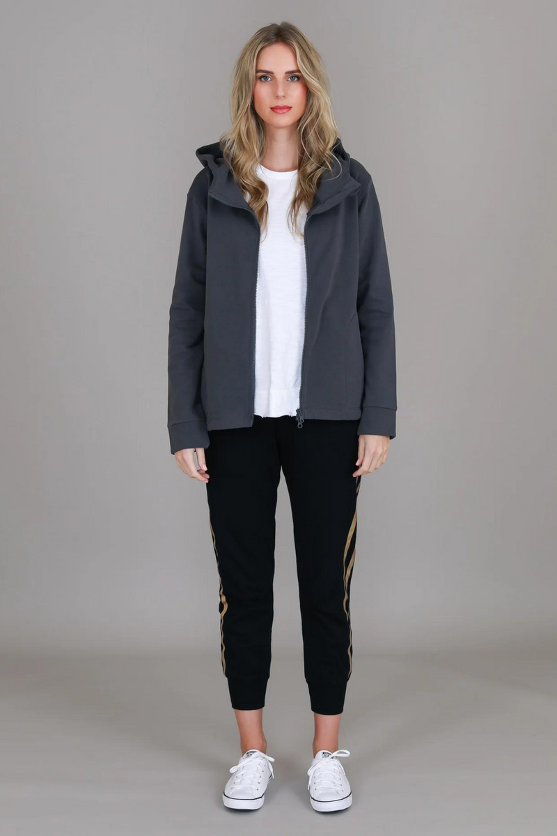 Olinda Hoodie Jacket - Charcoal