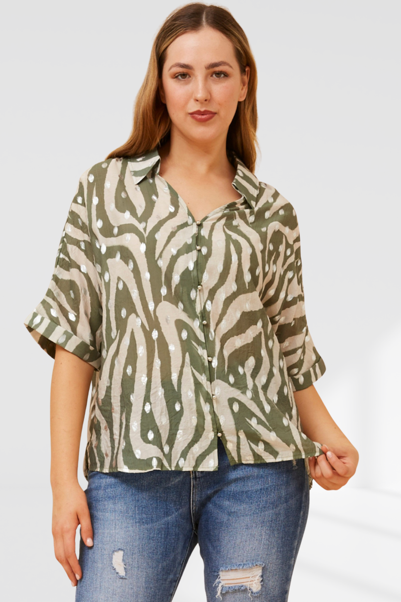 Gabriella top - khaki