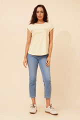 Vogue tee- lemon sorbet