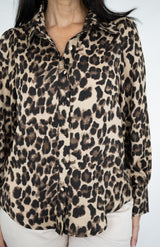 Buttoned Blouse - Leopard