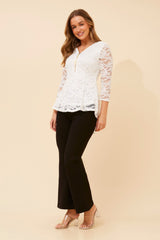 Sia peplum top - white