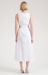 Layla cut out dress - white