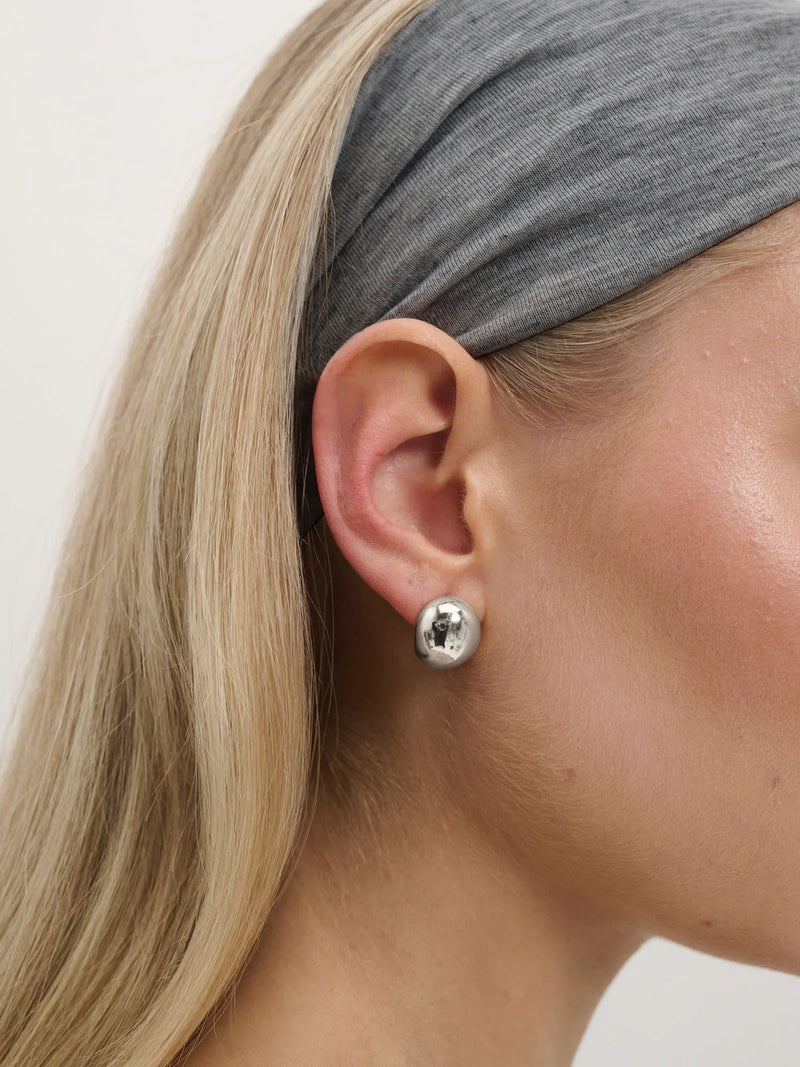 Ina statement plated earrings - Silver