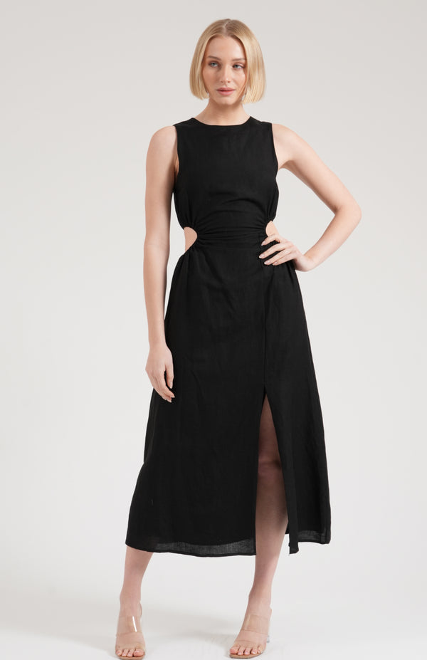 Layla cut out dress - Black