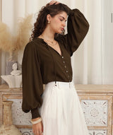 Christina shirt - Chocolate