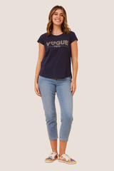 Vogue tee- Navy