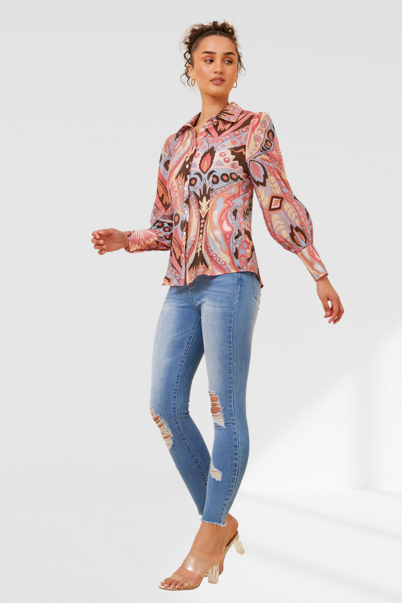 Val shirt - Multi pink