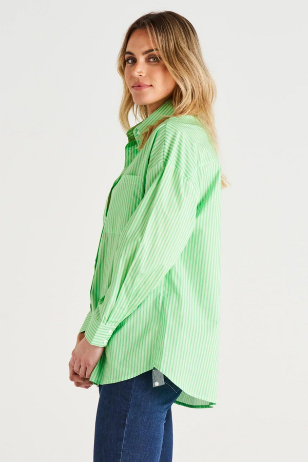 Saskia Shirt - Apple Stripe